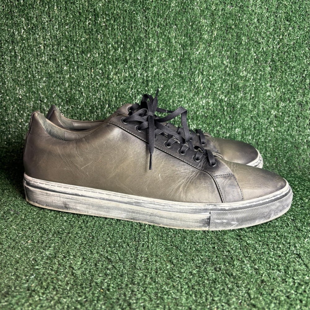 Thursday Boot Company Premier Low Top Distressed Leather Sneakers Grey Mens 16‎